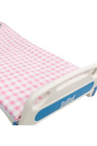 SKMPBH003 design hospital bed nursing bedding three-piece set pure cotton blue and white strip bed sheet quilt cover quilt cover pillowcase detail view-3